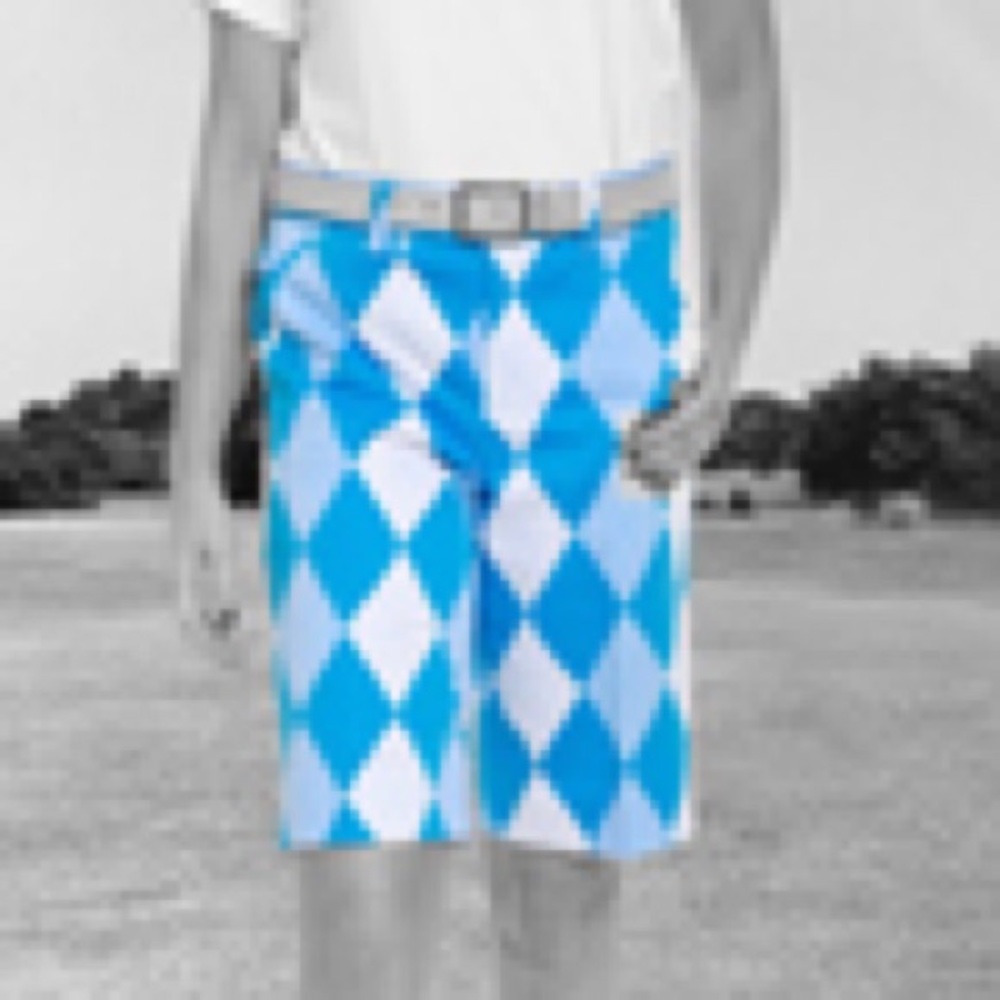 NWT Royal and Awesome Blue Diamond Women’s Golf Shorts - Picture 2 of 10